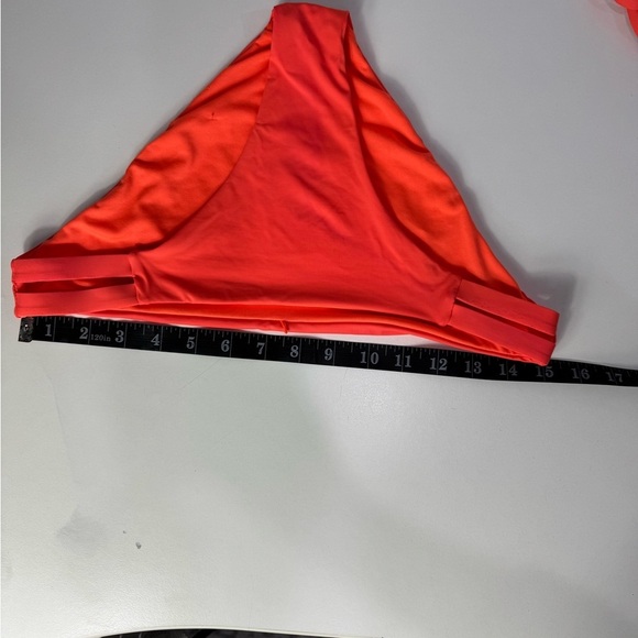Bright Orange 2 piece Bikini set, Adjustable Straps Size Small - Picture 8 of 9